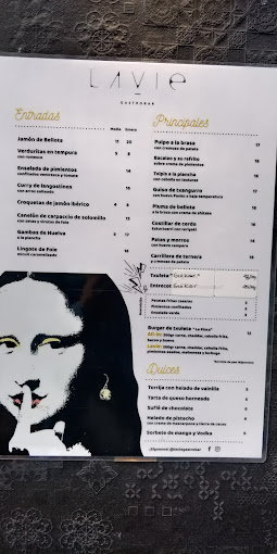 Lavie Gastrobar menu 2